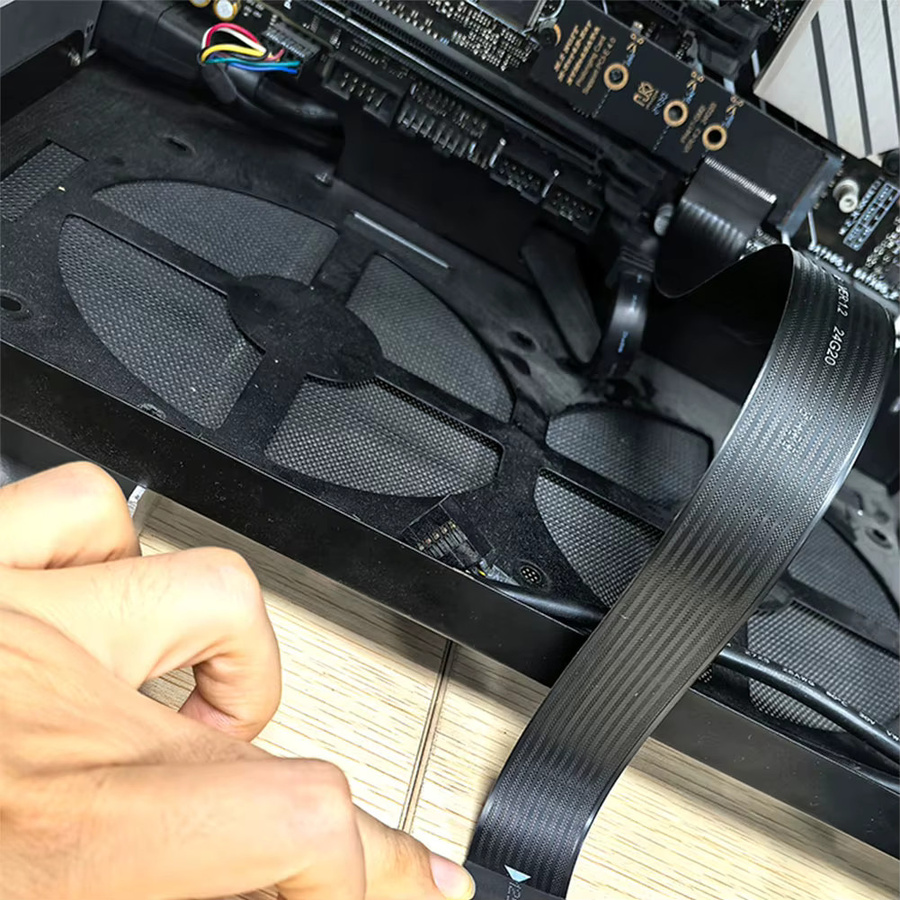 VODOOL M.2 NVMe PCIe 4.0 SSD Verlängerungskabel für M.2 2230 2242 2260 2280 in Schwarz - Bild 2