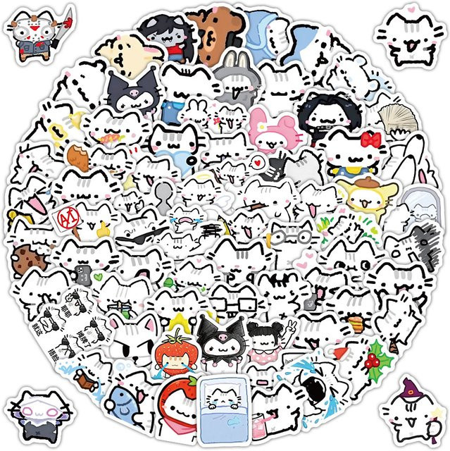 Basil Cat Dekorative Aufkleber von RecordingYourLife Store, 103 Blatt, Mehrfarbig, für Tagebuch, Planer und DIY-Bastelprojekte - Bild 1