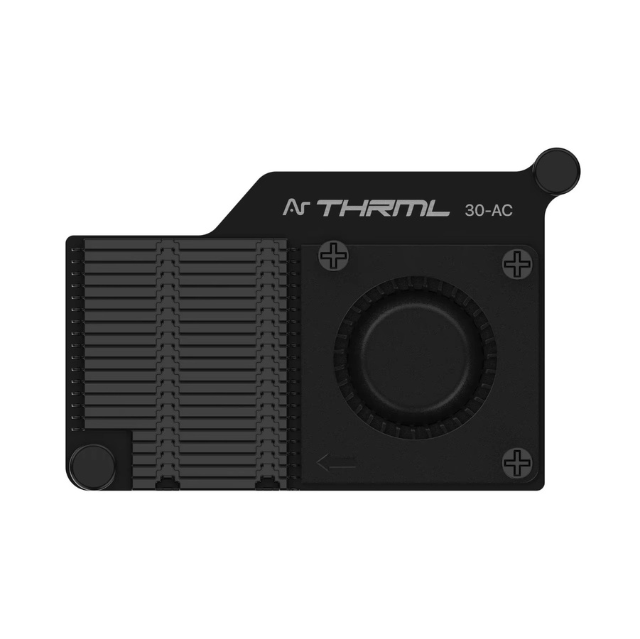 Argon THRML Aktiver Kühler für Raspberry Pi 5 mit PWM-Lüfter und Aluminium-Kühlkörper in Schwarz und Silber - Bild 2