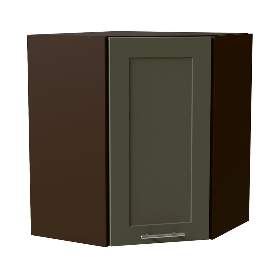 Feldmann-Wohnen Eckhängeschrank Oslo W10 in Lava und Reed Green Matt mit Soft-Close-Türen, B/T/H: 60 x 60 x 72 cm - Bild 2