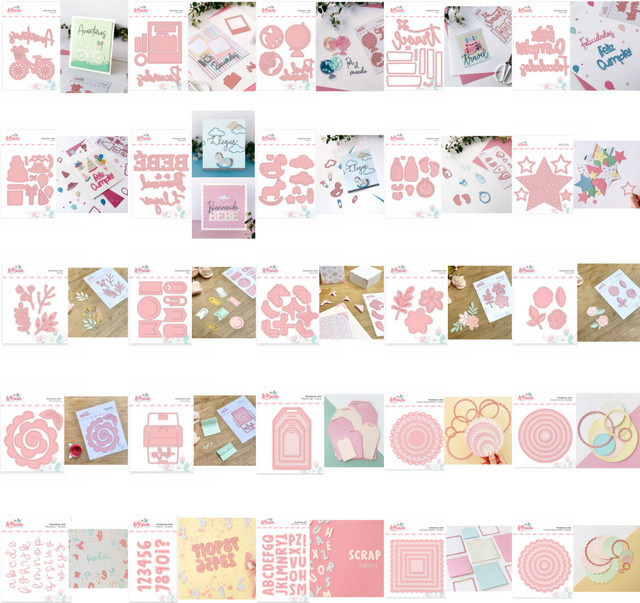 Metall-Stanzform mit Flaggenrahmen in Silber für Scrapbooking, Kartenherstellung und Papierhandwerk - Bild 1