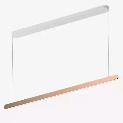 Occhio Mito Volo 140 Var Up LED Pendelleuchte in Roségold und Weiß Matt - Bild 1