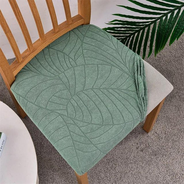 Wasserabweisende Esszimmer-Sitzbezüge von Yiran bag aus dehnbarem Spandex in Grün - Bild 1