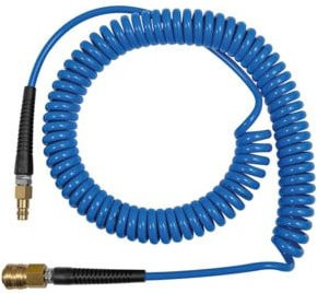 Riegler Spiralschlauch-Set aus PU mit Standardkupplung in Blau, Schlauch Durchmesser: 12 x 8 mm, 10,0 m - Bild 1