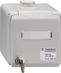 Rutenbeck Aufputzgehäuse Industrieeinsatz ApG-I-KS in Weiß - Bild 1