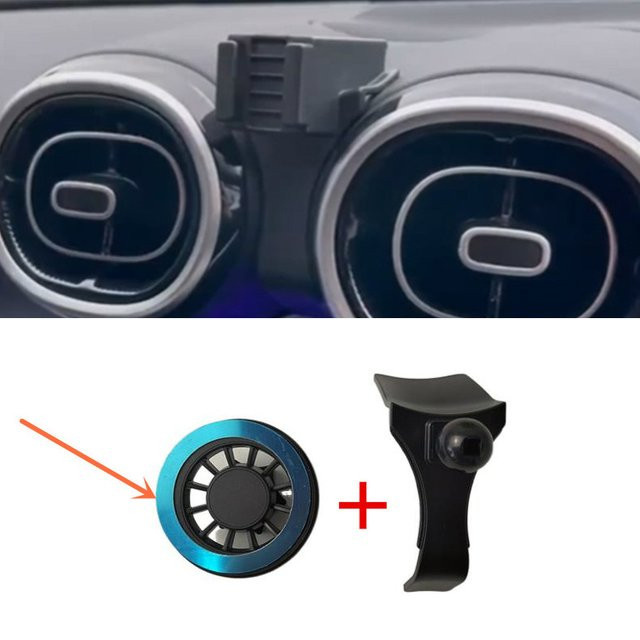 Magnetische Smartphone-Halterung aus ABS-Material für Mercedes-Benz C-Klasse W206 (Modelle 2022, 2023), Farbe: Schwarz - Bild 1