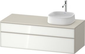 Duravit Waschtischunterschrank Zencha in Taupe mit Einrichtungs-System B/T/H: 130 x 55 x 44,2 cm - Bild 1