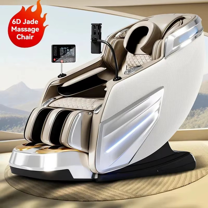 FULANG 6D Massagesessel mit Ganzkörpermassage, Nullschwerkraft-Funktion, SL-Schiene, Heizung und Bluetooth in Schwarz - Bild 2