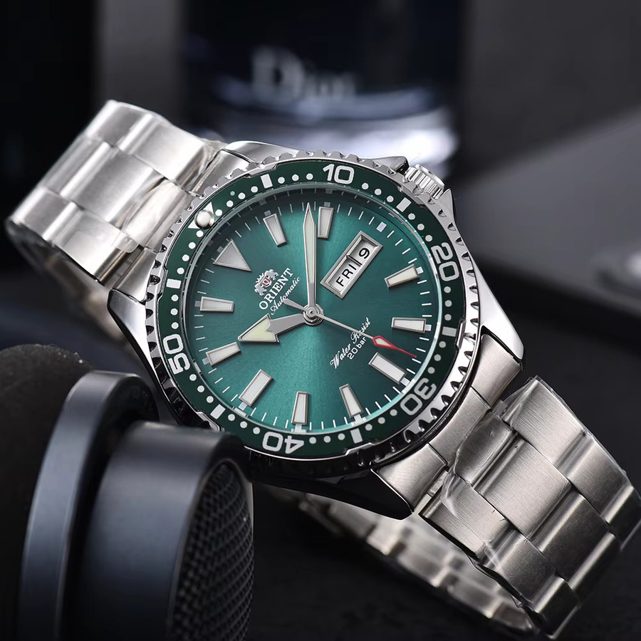 Orient Armbanduhr Automatik, Edelstahl, Grün, Herren - Bild 2