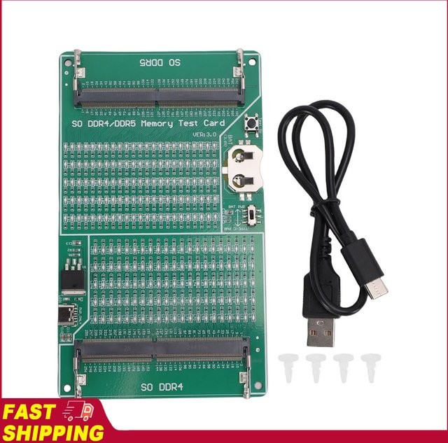 KKMOON 2-in-1 Speicher-Diagnosegerät RAM-Tester mit LED-Licht für DDR4 DDR5 Speicher in Grün - Bild 1