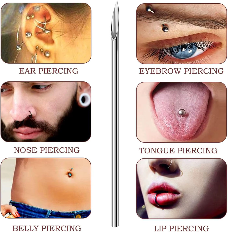 Sterile Piercing Nadeln aus Chirurgenstahl, Einweg, 12G-20G - Bild 4