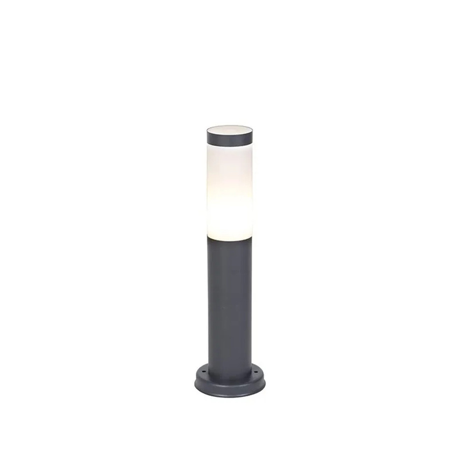 QAZQA Außenlaterne Rox in Anthrazit mit Edelstahl, IP44, E27, dimmbar, Höhe: 45 cm - Bild 2