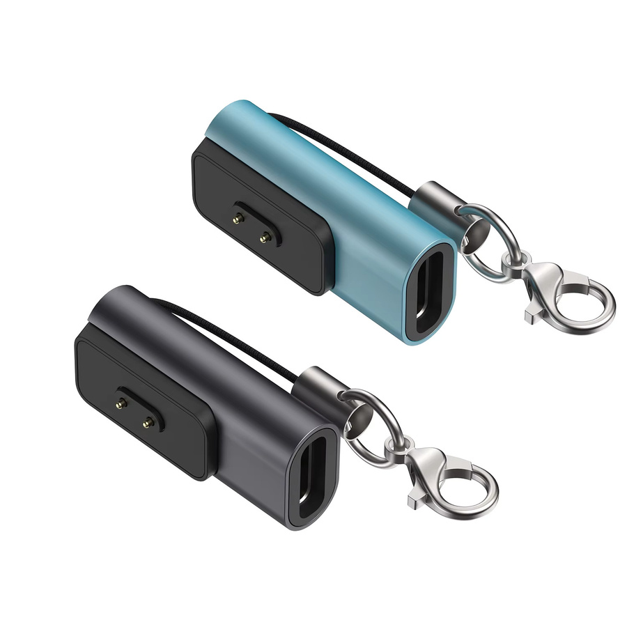 Xiaomi USB-C Ladeadapter für Xiaomi Band 10/9/8 und Redmi Watch 6/5 NFC Tragbares Ladegerät Konvertierungsstecker in Grau - Bild 4