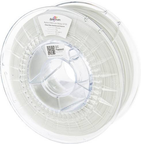 Spectrum Filaments 80722 PA6-GF Glasfaserverstärktes Filament, Weiß, 1.75mm, Hitzebeständig und Chemisch Beständig - Bild 1