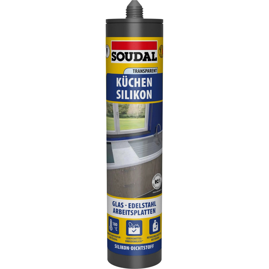 Soudal Silikon für Küche & Bad, transparent, 300 ml - Bild 2