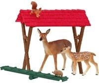 Schleich Spielfigur Fütterung der Waldtiere, mehrfarbig - Bild 1