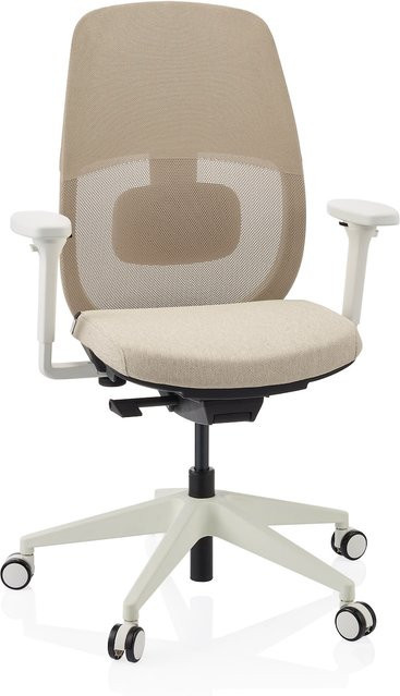 hjh OFFICE Profi Bürostuhl Skandis mit Armlehnen aus Stoff und Netzstoff, höhenverstellbar und modern - Bild 1