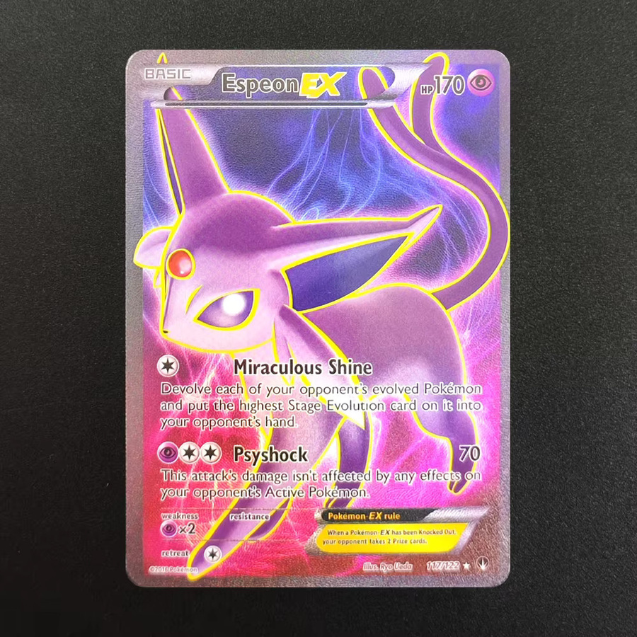 FUNISM Proxy TCG-Karten Umbreon Espeon Flareon Shaymin Sylveon EEVEE Yveltal EX, Englische Spielkarten-Sammlung - Bild 2