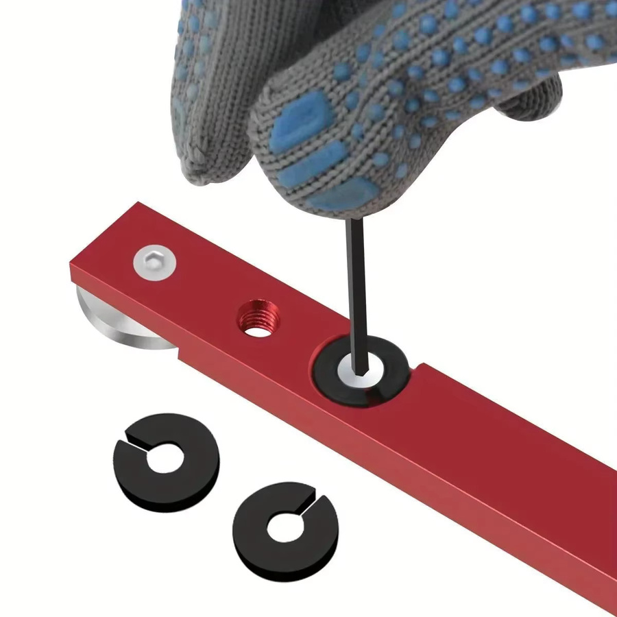 GDART T-Nut Gehrungsschienen-Set aus Aluminiumlegierung in Rot für die Holzbearbeitung mit Schlitz, Gehrungstange und Schieber-Kit - Bild 4