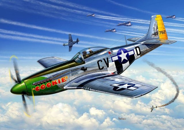 Revell P-51D Mustang, Fahrzeug, 1:72, Silber - Bild 1
