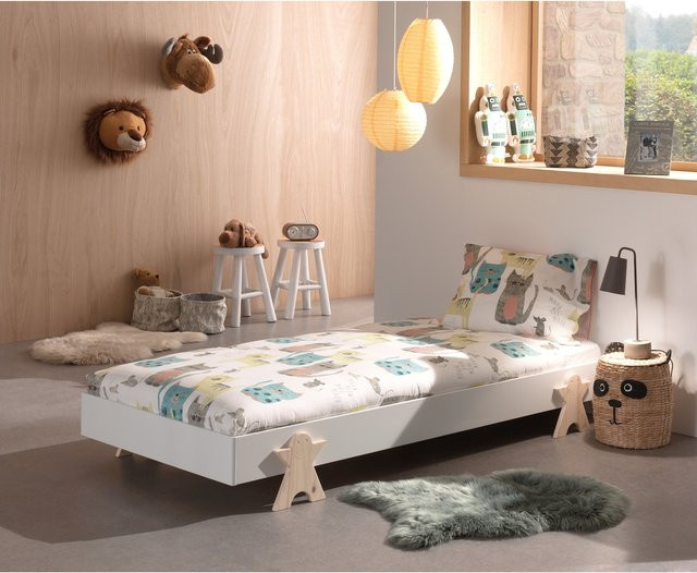 Vipack Modulo Stapelbett für Kinder, weiß lackiert, B/T: 90 x 200 cm - Bild 1