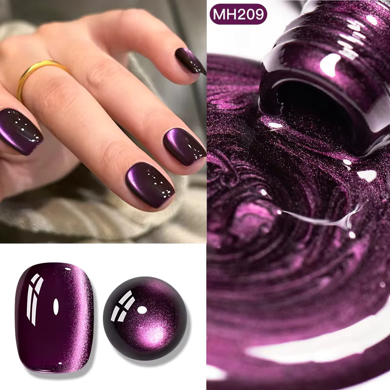 Mtssii Purple Cat Magnetischer Gel-Nagellack, 10 ml, Schimmernd - Bild 2