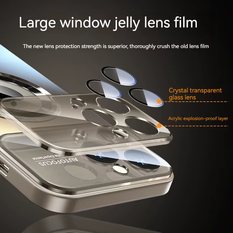 Dolob Magnetische Handyhülle mit großem Fenster und Objektivschutz für iPhone 16, 15, 14, 13 Pro Max in Purple, MagSafe kompatibel - Bild 1