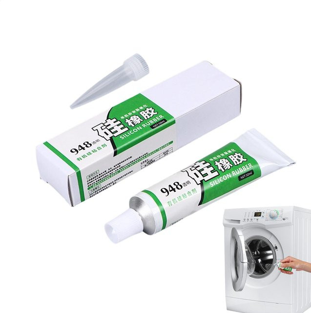 Bloom Play Hitzebeständiger Silikon-Reparaturkleber für Waschmaschinen-Dichtungsringe, 50 ml, Weiß - Bild 1