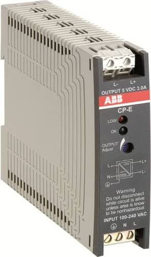 ABB Hutschienen-Netzteil 3A DIN-Rail Grau - Bild 1