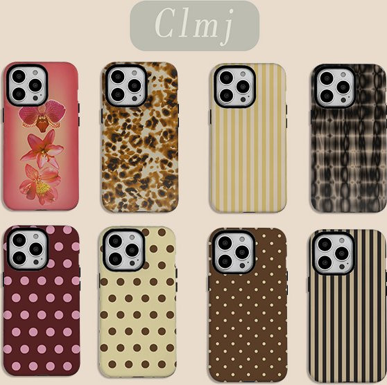 Luxus Ins Berry Dot Handyhülle mit Doppelschicht-Abdeckung für iPhone 17 16 15 14 13 12 11 Pro Max Plus X XS XR XS Max 7 8 Air - Bild 1