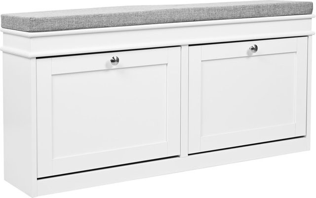 hjh LIVING Schuhschrank Estha 11 aus MDF in lackierter Ausführung im Vintage Landhausstil - Bild 1