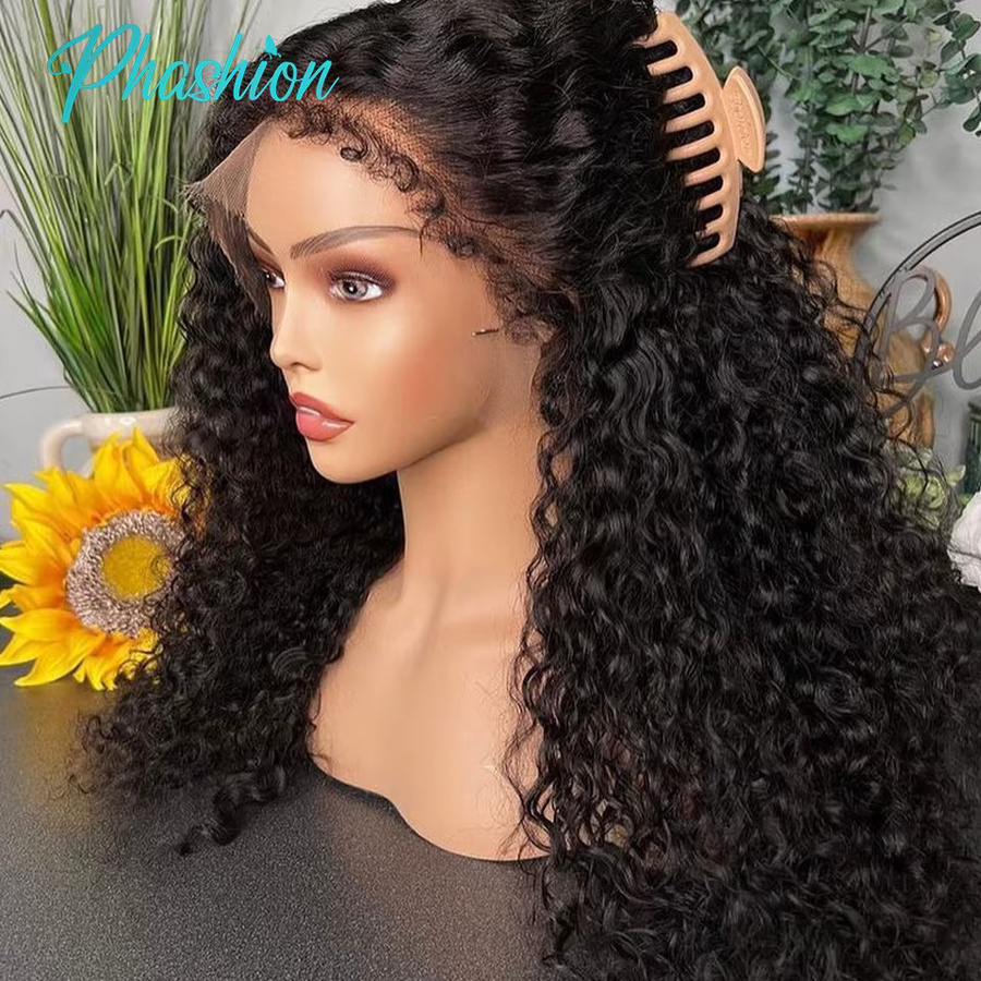 upermall HD-Spitze Perücke, 28 Zoll, tiefe Locken, 13x6, Echthaar - Bild 5