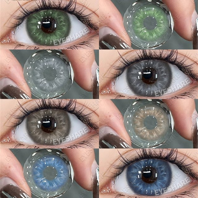 EYESHARE Farbkontaktlinsen, Alps-Black, Unisex, jährlich - Bild 1
