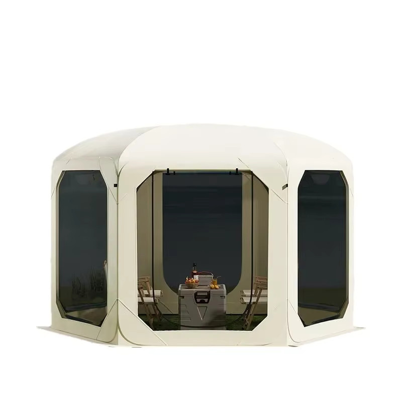 OEING Camping Zelt mit Mesh-Gewebe und automatischer Öffnung, beige - Bild 5