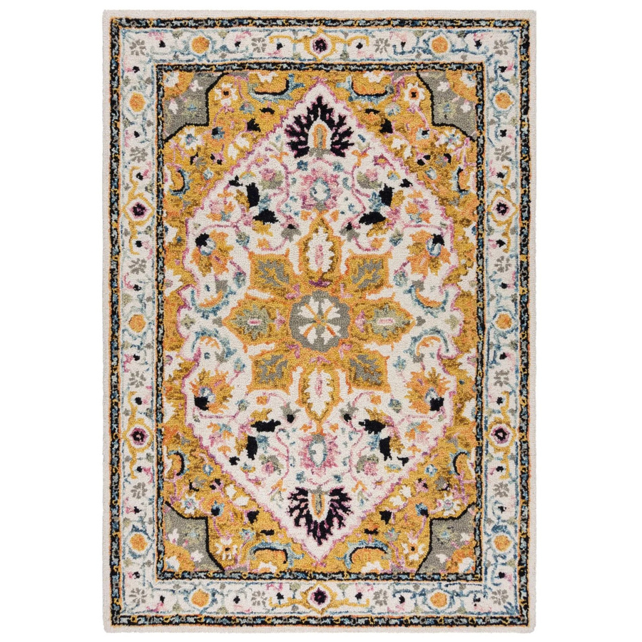 Flair Rugs Wollteppich Dahlia Floral Handgetuftcht Mehrfarbig B: 120 cm, T: 170 cm - Bild 2