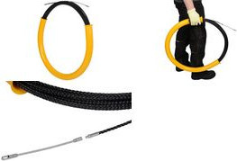 C.K Kabeleinziehband aus Polyoxymethylen in Gelb mit flexiblem Führungskopf, Länge: 30 m, Durchmesser: 6 mm - Bild 1