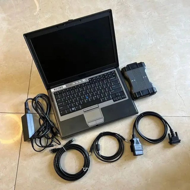 RACEAUTO MB Star C6 Wifi Diagnosetool mit D630 Laptop, CAN BUS Unterstützung, 480 GB SSD, Schwarz - Bild 1