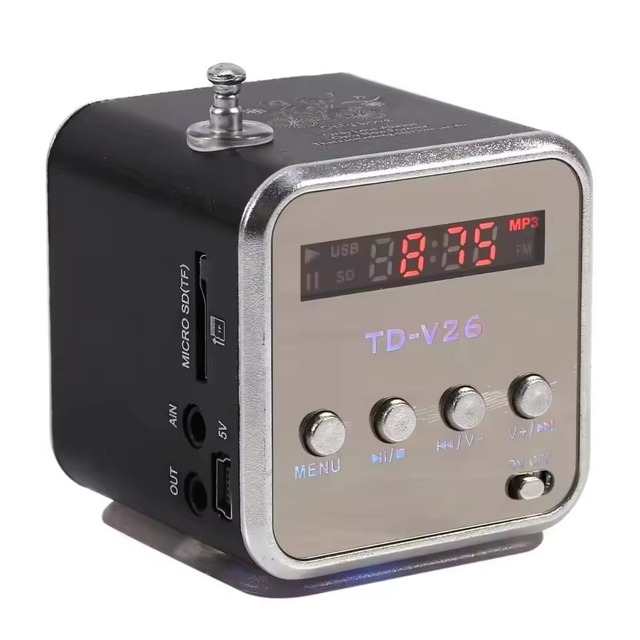 AyeBeau Kabelloser Bluetooth-Lautsprecher mit FM-Radio und MP3-Funktion in Schwarz - Bild 5