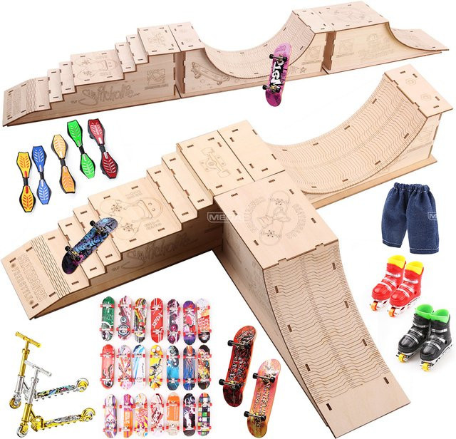 MEOA Finger Skateparks Kits, Griffbretter Display Rack, Spielzeug - Bild 1