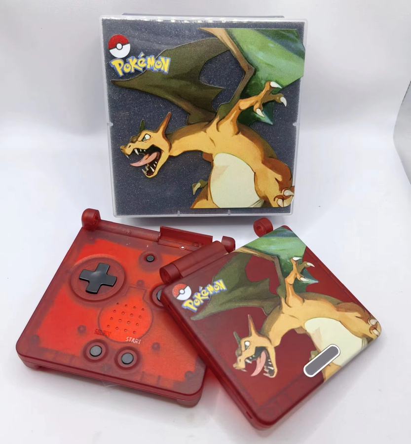 Bandai Pokémon Charizard Red Limited Edition GBA SP Shell & Box, Zubehör - Bild 3