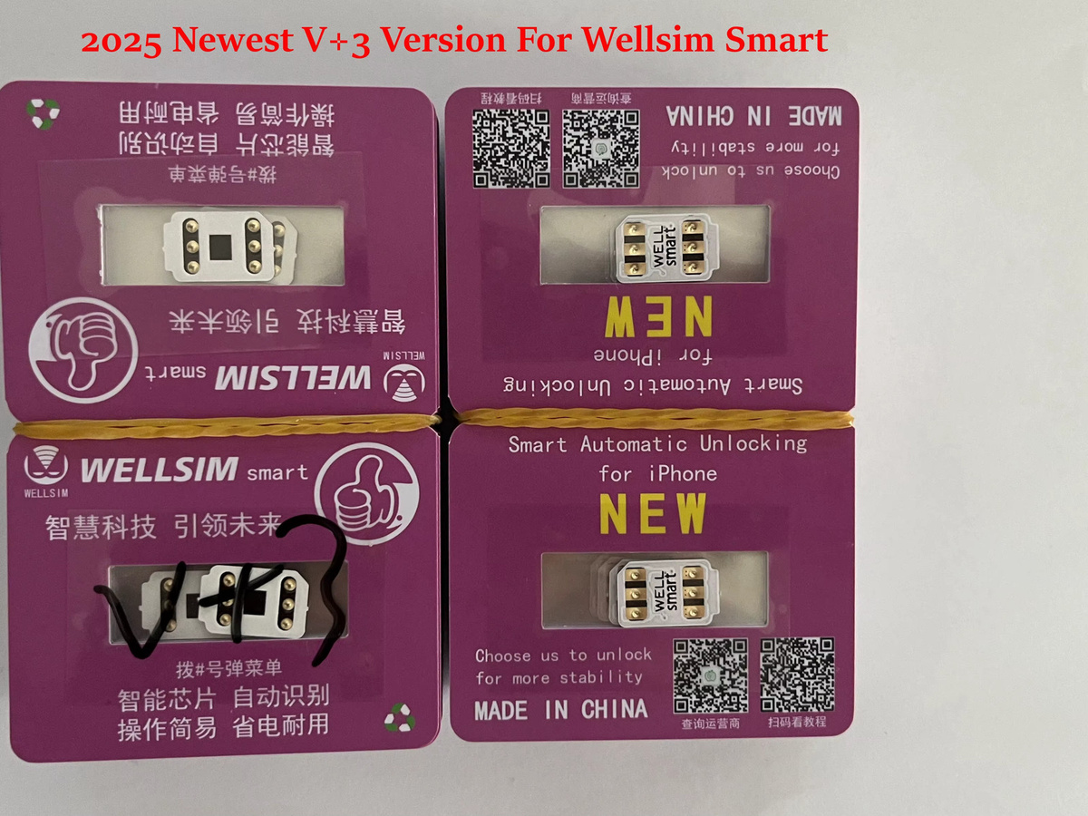 Wellsim Smart V+3 Version Mobilfunk-Adapter für iPhone 13 bis 16 Pro Max, Dual-SIM-Unterstützung - Bild 2