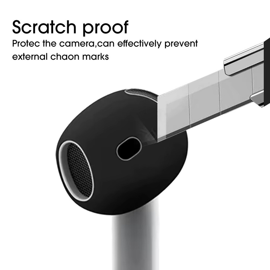 3 Paar rutschfeste Silikon-Ersatz-Ohrstöpsel für Apple AirPods 4 in Schwarz - Bild 3