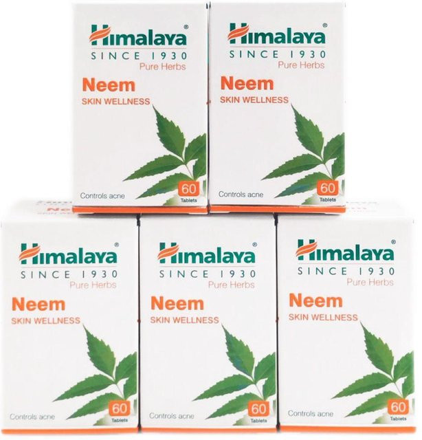 Himalaya Neem Set, 5 x 60 Tabletten, 250 mg - Bild 1