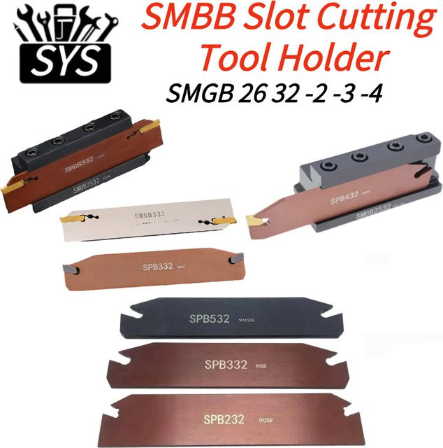 SYS Einstechen Cut-Off Cutter Halter SMGB 26 32-2 -3 -4 für MGGN Serie Einsatz - Bild 1