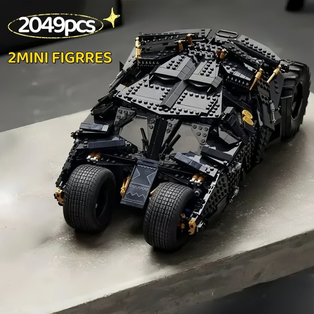 JIERAN Chariot Dark Knight Batmobile, Modellbausteine Set, 2049 Teile, ab 14 Jahren - Bild 1