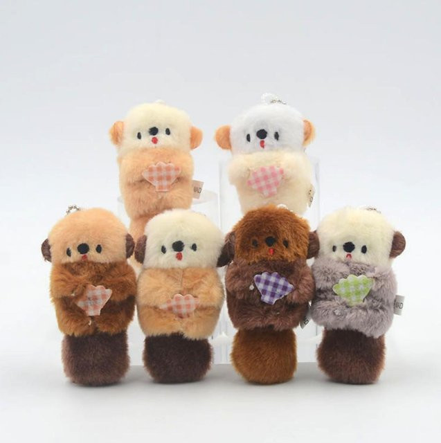 Linyi toy Otter Seelöwe Plüschtier Schlüsselanhänger, 30-teiliges Set, beige, ab 14 Jahren - Bild 1
