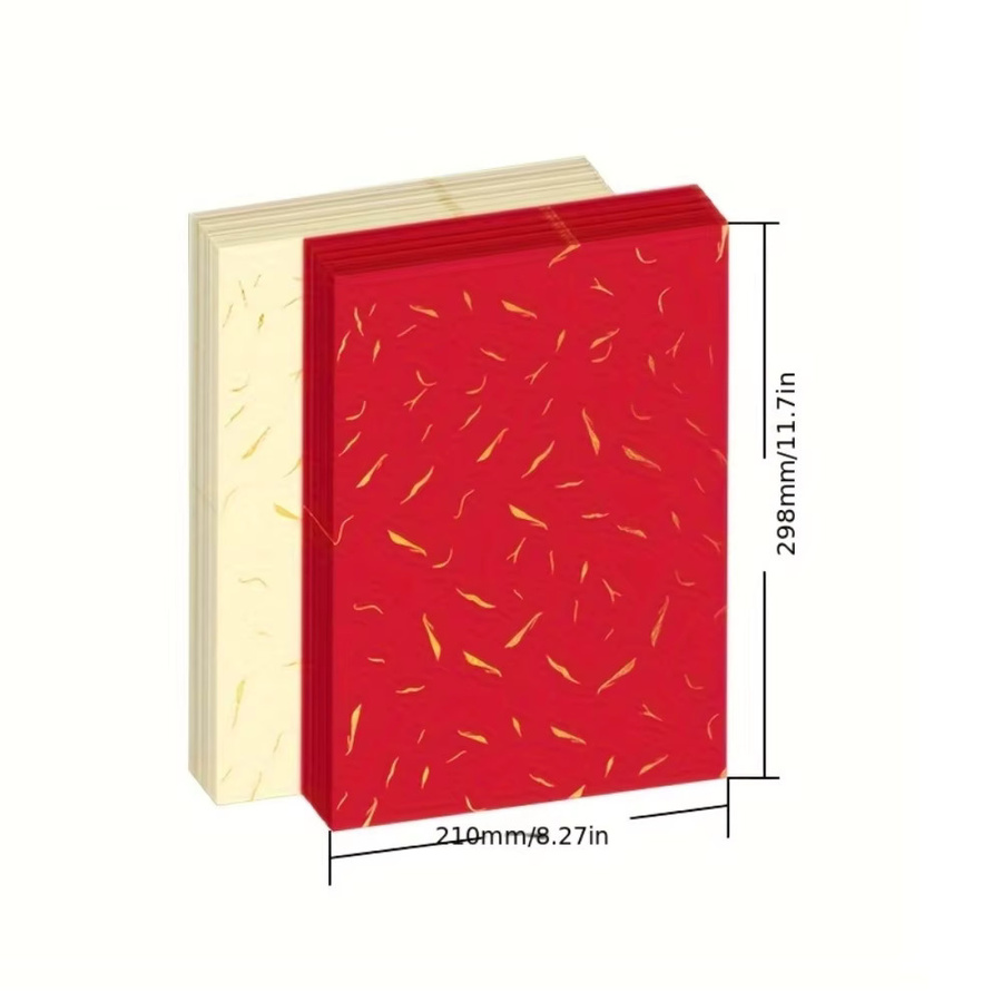 OBESTDA Goldseiden-Coverpapier A4, 200g, 30 Blatt, Gold, Glänzend, für Laser- und Tintenstrahldrucker sowie DIY-Einladungen - Bild 3