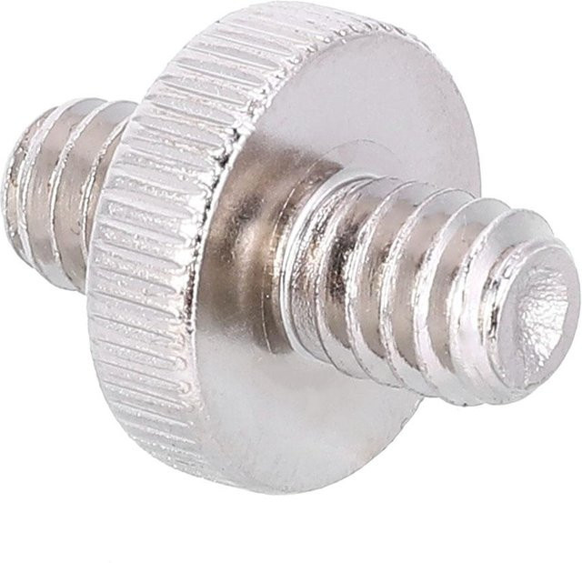 Andoer Adapter von 1/4 Stecker auf 1/4 Außengewinde für Kamera Stativ und DSLR in Weiß - Bild 1