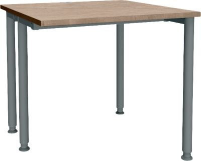 Schäfer Shop Genius Schreibtisch MODENA FLEX, einseitig verkürzt, Eiche/anthrazit, Breite: 80 cm - Bild 1