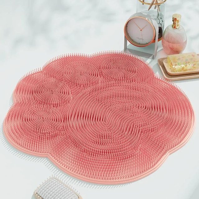 SZwatch Duschmatte zur Körper- und Fußreinigung, Rosa, Unisex - Bild 1